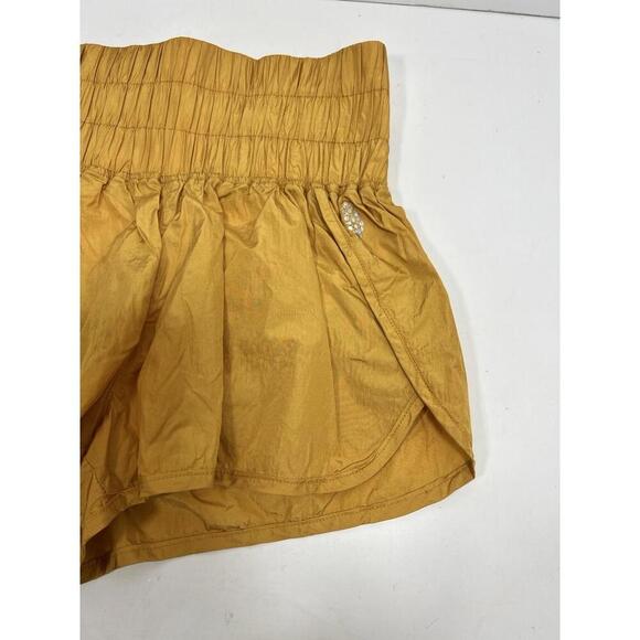 Free People Movement Women’s S Gold The Way Home Shorts Brief Liner  Gym - Picture 3 of 9